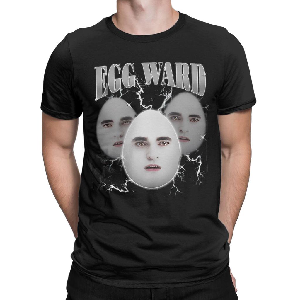 Twilight Eggward Edward Cullen T Shirts Cotton Crazy T-Shirt O Neck Meme Parody Humor Tee Shirt Short Sleeve Clothes Gift Idea