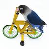 Parrot Intelligence Training Prop Durable Metal Bike Trick Toy for Birds Parakeet Cage Accessories