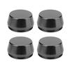 4pcs 56mm2.2in Universal Wheel Rim Center Cap Hub Cover Aluminum Modified Part(Black)