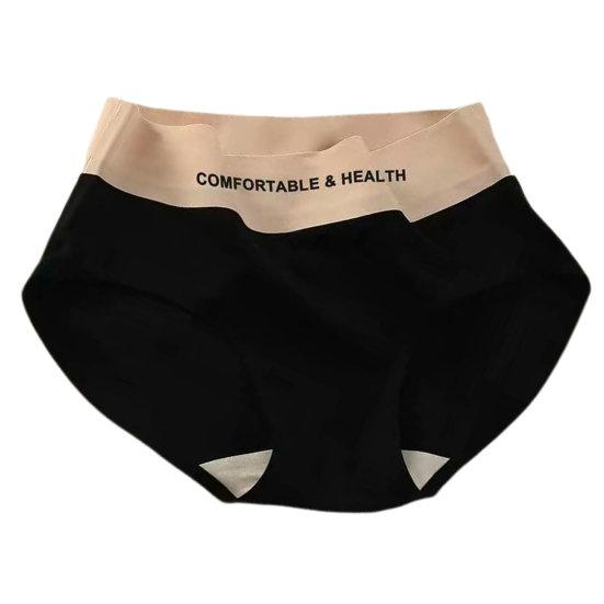 Lady Underpants High Elasticity Mid Waist Seamless Letter Print Tummy Control Butt-lifted Anti-septic Breathable Women Underpants