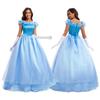 Синее платье сценический костюм костюм для Хэллоуина косплей костюм косплей костюм Золушки Белоснежки
