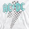 AC/DC Unisex Adult Skewed Checkerboard Bolt Sweatshirt