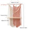 Handcrafted Macrames Wall Shelf Organizers User friendly Design Wall Hanging Shelf for Home Storage and Decoration