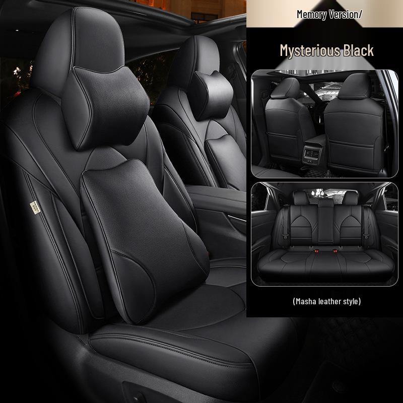 Universal Genuine Leather Car Seat Cover, Four-Season, Full Coverage, Fits All Models