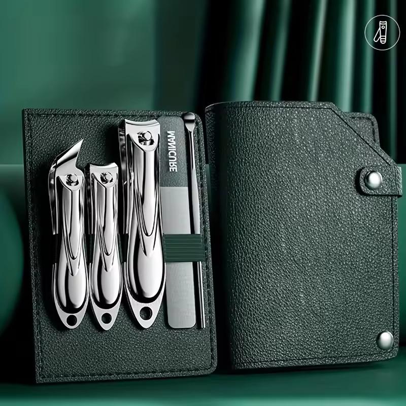 7-24 шт. Набор инструментов для маникюра из нержавеющей стали, кусачки для кутикулы, резак, профессиональный набор кусачек для ногтей, инструменты для педикюра, нейл-арта и ухода