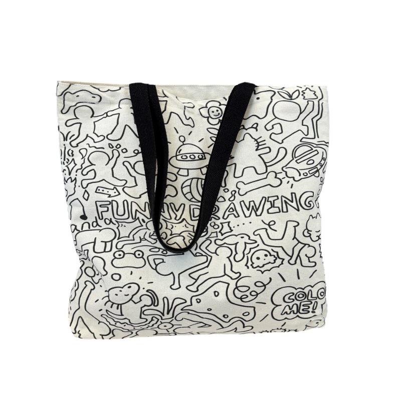 2025 New Large Capacity Graffiti Tote Bag