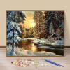 Winter Warm Sun DIY Digital Oil Painting By Numbers Canvas Painting Home Decor 40X50cm