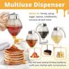 Honey Dispenser Syrup Dispenser Beautiful Honeycomb Jar Juice Dispenser for Cafe Restaurant Odor-Free Easy To Use Prevent Dripping Kitchen Tools