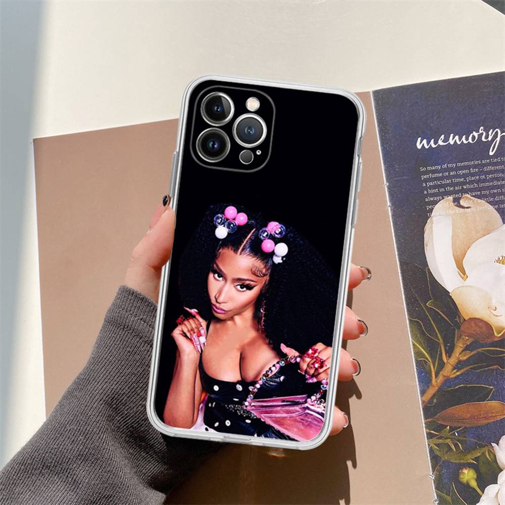 Ники Минаж Рэпер Чехол для телефона IPhone 16 15 Promax IPhone 14 11 12 Высококачественный 13 Pro Силиконовый