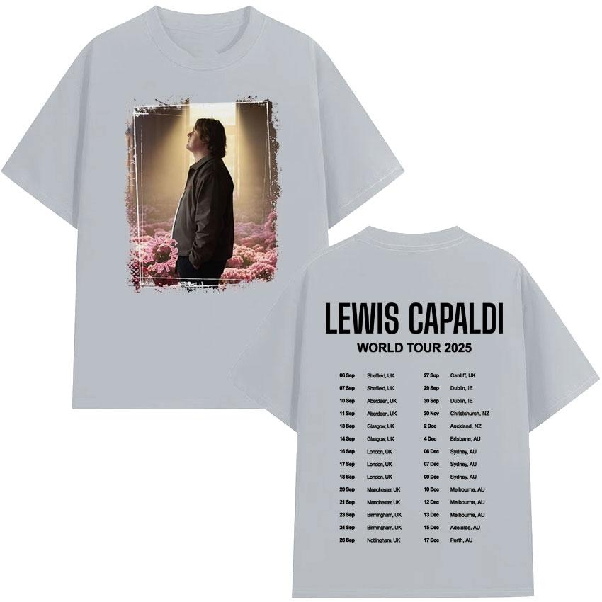 Hot Selling Lewis C-Capaldis Double Sided Printed Punk Summer Men's Women's T-Shirt Pop Aesthetic Cotton Hip Hop T-Shirt
