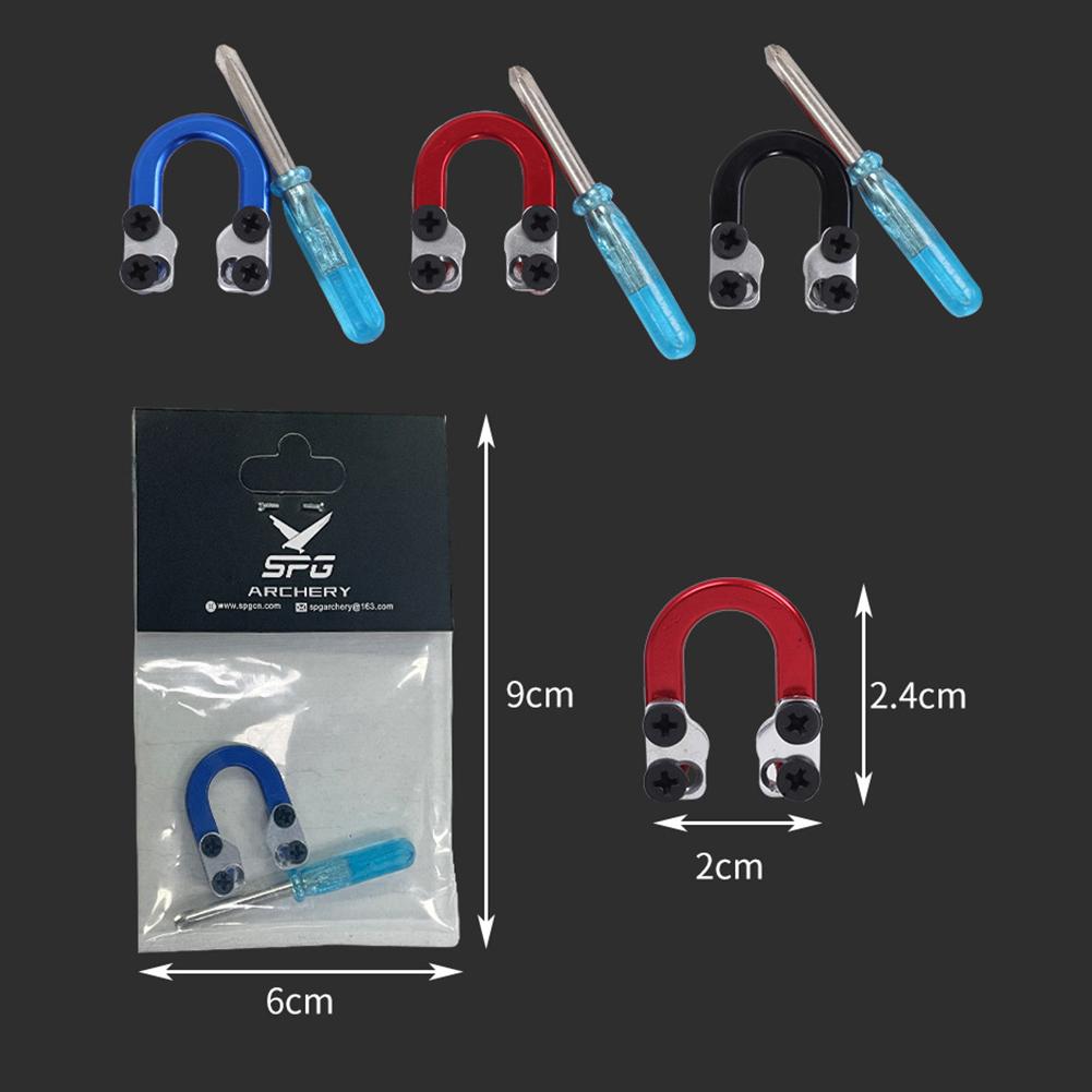 Archery Compound Bow D Loop U Shaped Ring Compound Bow D Loop Rope Compound Bow Release Archery Metal D Ring Hunting Accessories