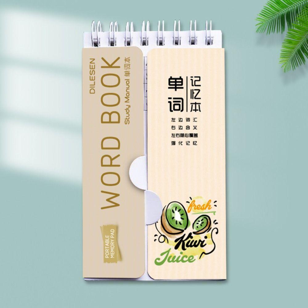 Карманный блокнот с вкладышами, книга со словами, мини-спиральный блокнот, ручная учетная книга, офисные школьные принадлежности