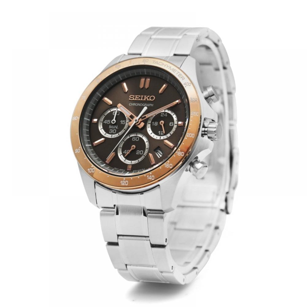Seiko Sbtr026 Spirit Chronograph Tachymeter Мужские металлические часы