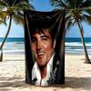 Elvis Beach Towel High Absorbency Quickdry Comfortable Lightweight Suitable For Sports Travel Swimming Yoga Bathroom Beach And Pool