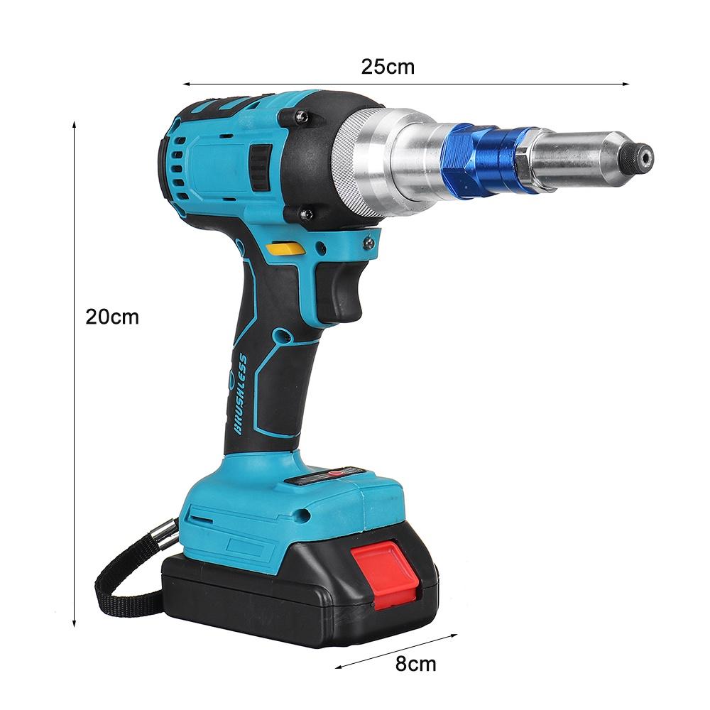 110V/220V 2.4-4.8mm 88VF 1000NM Cordless Electric Rivet Rivet Nut Drill Insert Nut Pull Riveting Tool