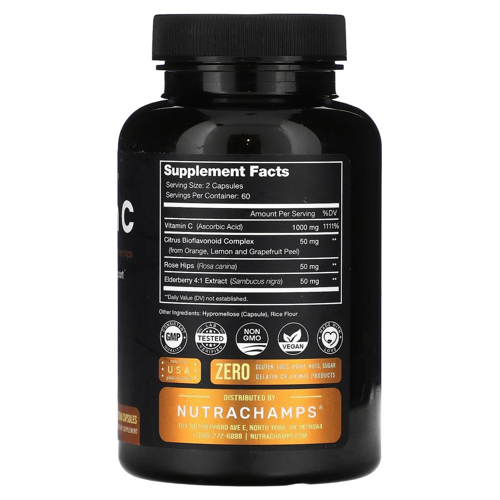 Vitamin C, Veggie Capsules 120 Tablets