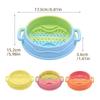 Silicone Dog Slow Feeder Bowl Non-Slip Anti-Flip Dog Treat Bowl Anti-choking with Suction Cup Pet Food Dish Pet Enrichment