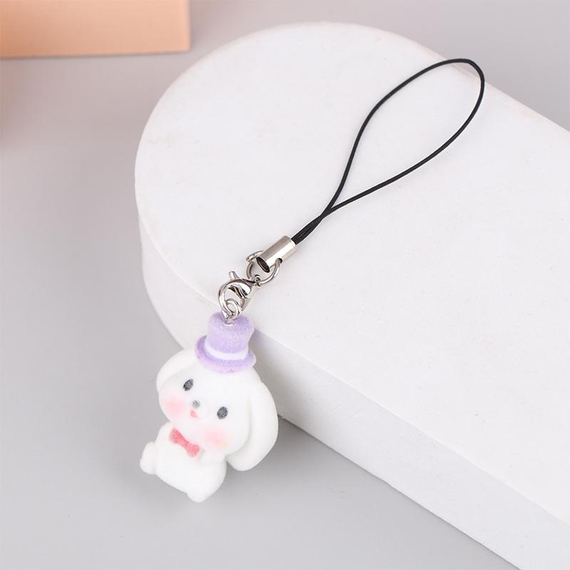 Милый брелок в виде медведя, мультяшного кролика, щенка, телефона, цепочка для наушников, чехол, кулон, шнурок, рюкзак, сумка, декор, автомобильный брелок