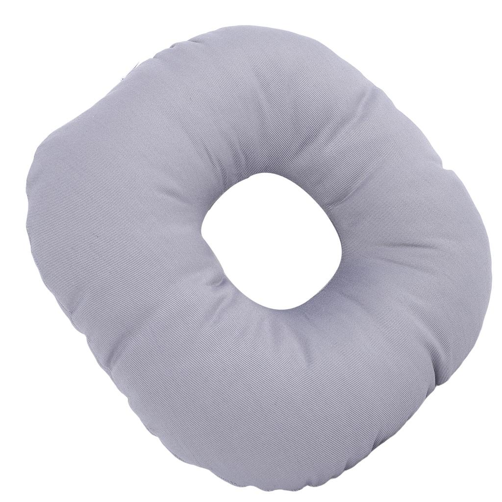 Ear Side Sleeping Pillow Cotton Linen Pillowcas Reduce Ear Friction Soft Large Opening Donut Ear Pillow for Earphones