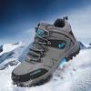Winter Men's Hiking Boots Warm Waterproof Snow Boots Leather Sneakers Male Outdoor Sports Shoes Plus Size 39-47