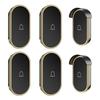 Two-in-Four Wireless AC Digital Doorbell - Waterproof Music Chime with Long-Range