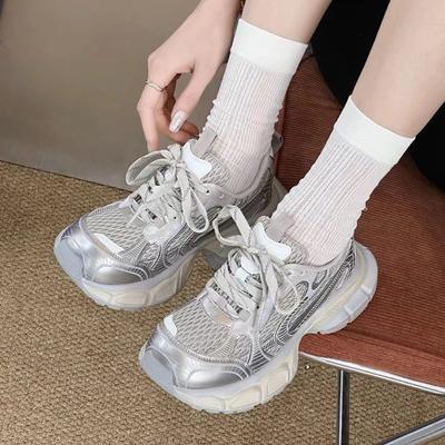 Впитывающая пленка снизу сетчатая папина обувь женская новая дышащая спортивная обувь повседневная спортивная обувь