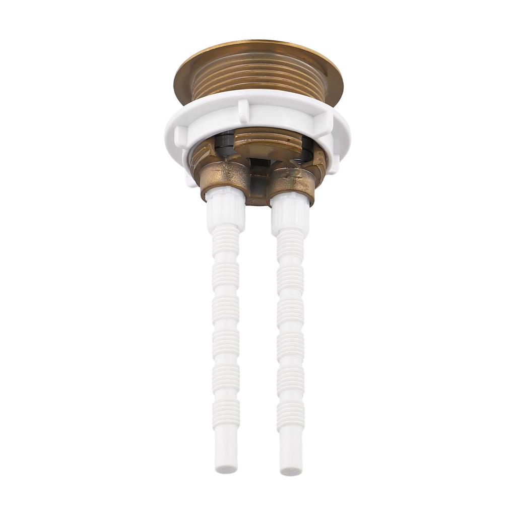 Compatible 38mm Brushed Brass Gold Toilet Flush Cistern Button for Renovations