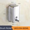 BlackLiquid Soap Dispensers Wall Sabonet 304 Stainless Steel Wall Mounted Bathroom Liquid Hand Soap Dispenser Kitchen Fitting