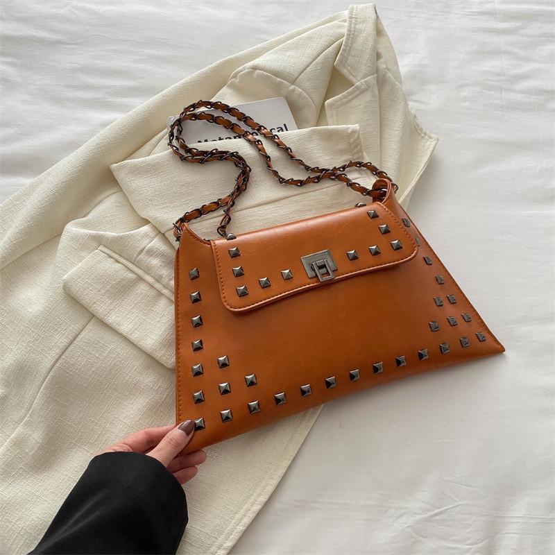 Стильная винтажная сумка-конверт Шикарная ретро сумка подмышку для женщин в черном, коричневом, белом, зеленом цвете