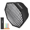 Зонт-софтбокс GODOX 95 см, софтбокс, восьмиугольный бокс, зонт-софтбокс, складной рассеиватель для счетов, соответствующих требованиям. Вспышки, студийные, стробоскопические,