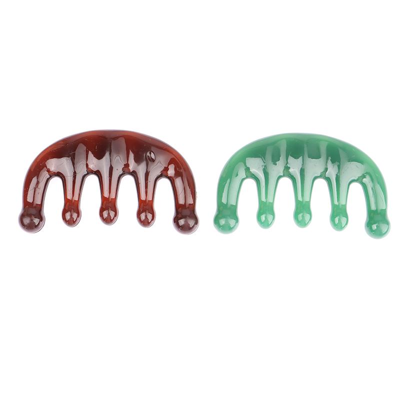 1 Pcs Wide Teeth Massage Comb Face Body Gouache Scraper Scalp Meridian Relax