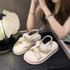 Platform sandals women's French retro spring 2024 new foreign comfortable non-slip fashion casual beach shoes