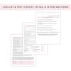 Lash Lift & Tint Consent Form, Intake Form, Aftercare Form | 75 Pack | 8.5x11" inch Paper Size Form | 25 Consent Forms, 25 Client Intake Forms, 25
