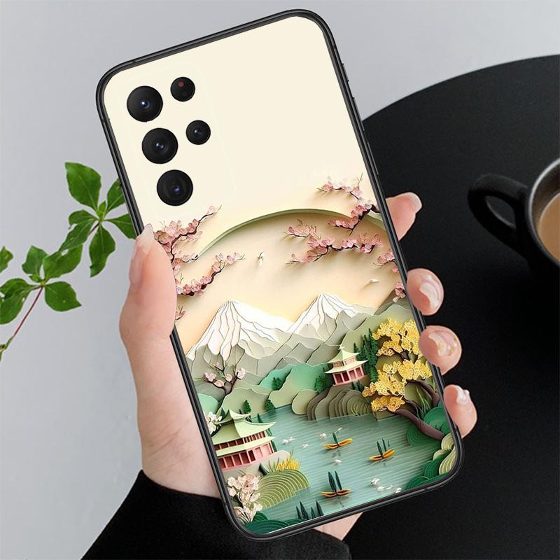 Чехол для телефона с красивым пейзажем и рисунком для Samsung A52S A21S A33 A23 A13 A14 A32 A52 A53 A54 A51 A71 M51