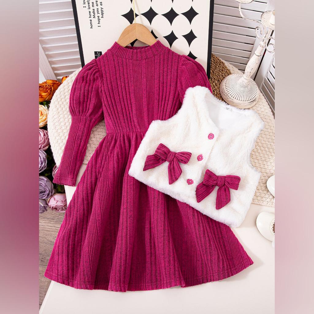 Kids' Casual Minimalist Versatile Dress