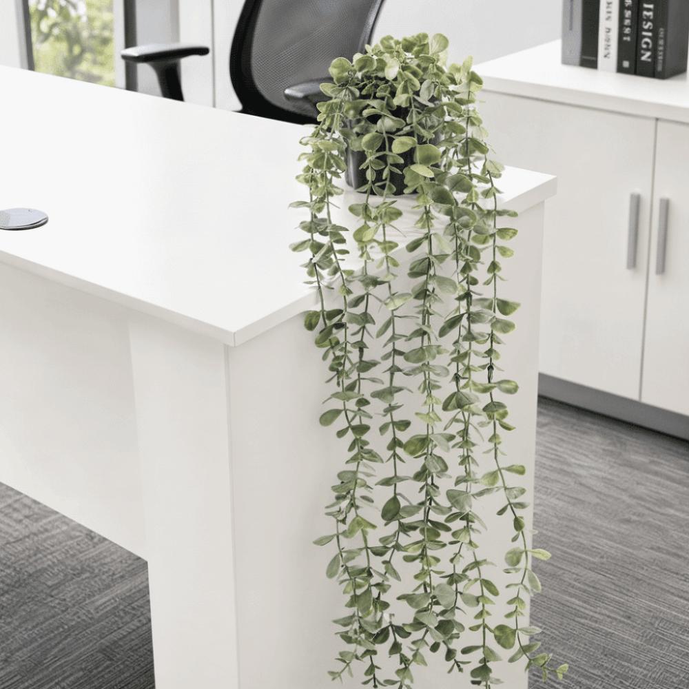 Lifelike Design Fake Plant With Flower Pot Hanging Plant  Outdoor Garden
