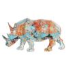 Decorative Figure DKD Home Decor 34 X 12.5 X 16.5 Cm Multicolor Rhinoceros Modern