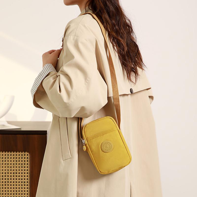 Женская Сумка через плечо Нейлоновая Для поездок на работу Кошелек для мелочи Много отделений Сумка для мобильного телефона