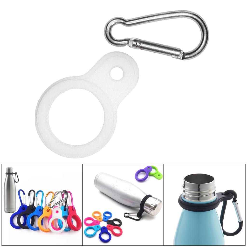 Пряжка для бутылки с водой, карабин, зажим, держатель для напитков, крючок, черный
