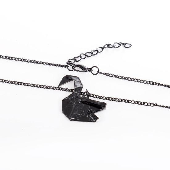 Женщины Оригами Лебедь Голубь Журавль Длинная Ключица Цепь Ожерелье Ювелирные Изделия