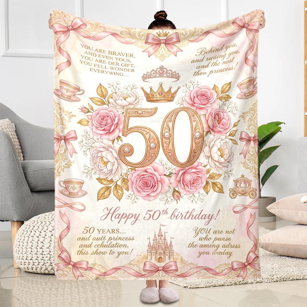 Vintage 1976 Milestone Birthday Flannel Blanket-Soft and Suitable for Sofas,Beds,Offices,Travel,All Seasons,Great Gift for Holidays and Birthdays.