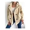 Four Button Plush Coat