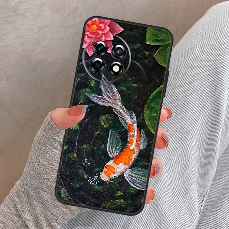 Чехол с изображением рыбы кои и карпа для OnePlus Nord CE 4 2 3 Lite N10 N20 N30 OnePlus 13 12 11 10 Pro 12R 13R 10T 8T