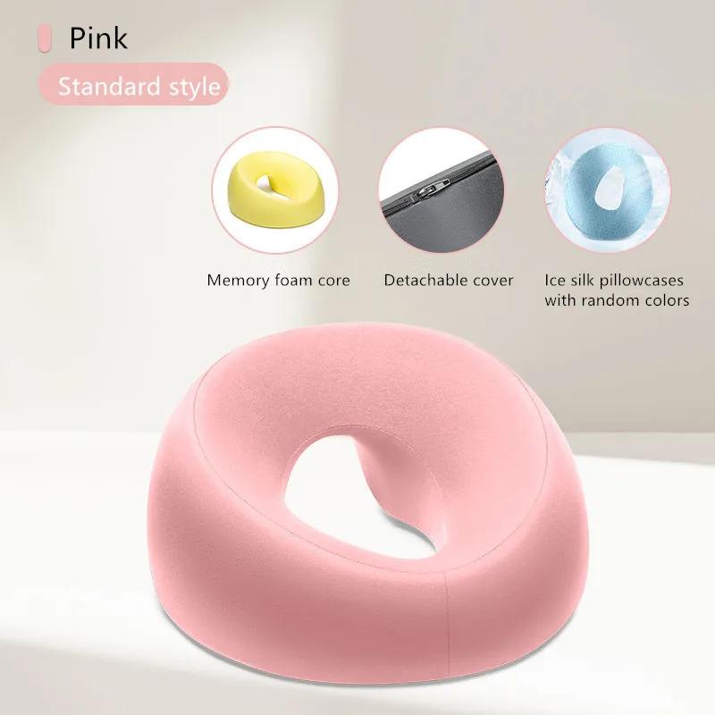 New Professional Beauty Salon Pillow Face Down Head Rest Cushion with Nose Hole Memory Foam Massage Table Ergonomics Support Spa