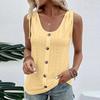 Spring Summer Women's Sexy Sleeveless Tops Casual Solid Color U-neck Vest T-Shirts Women