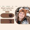 Personalized Custom Leather Label Leather Hat Patch With Adhesive Leather Patch Hat Custom Fabric Sewing 10pc