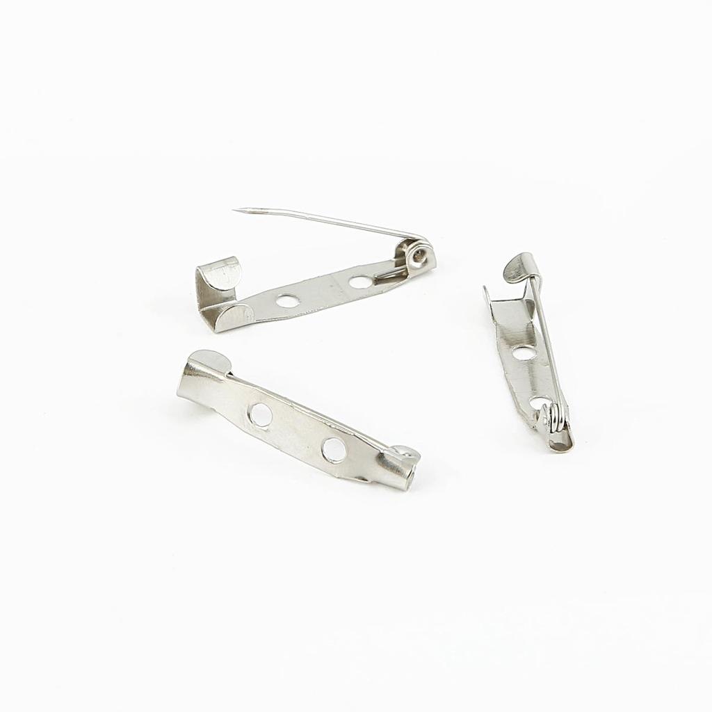 10pcs Stainless Steel Safety Pins DIY Rustproof Buckle Pin Metal Brooch Badge