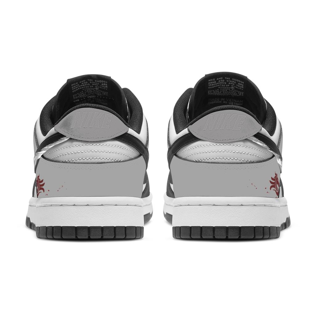 Nike Кроссовки Dunk Brocade Saddle Reflecting Snow, Коробка для сердца, Износостойкие, Низкие, Для скейтборда, Унисекс, Черный Серый HF5441-100(Команда773--)