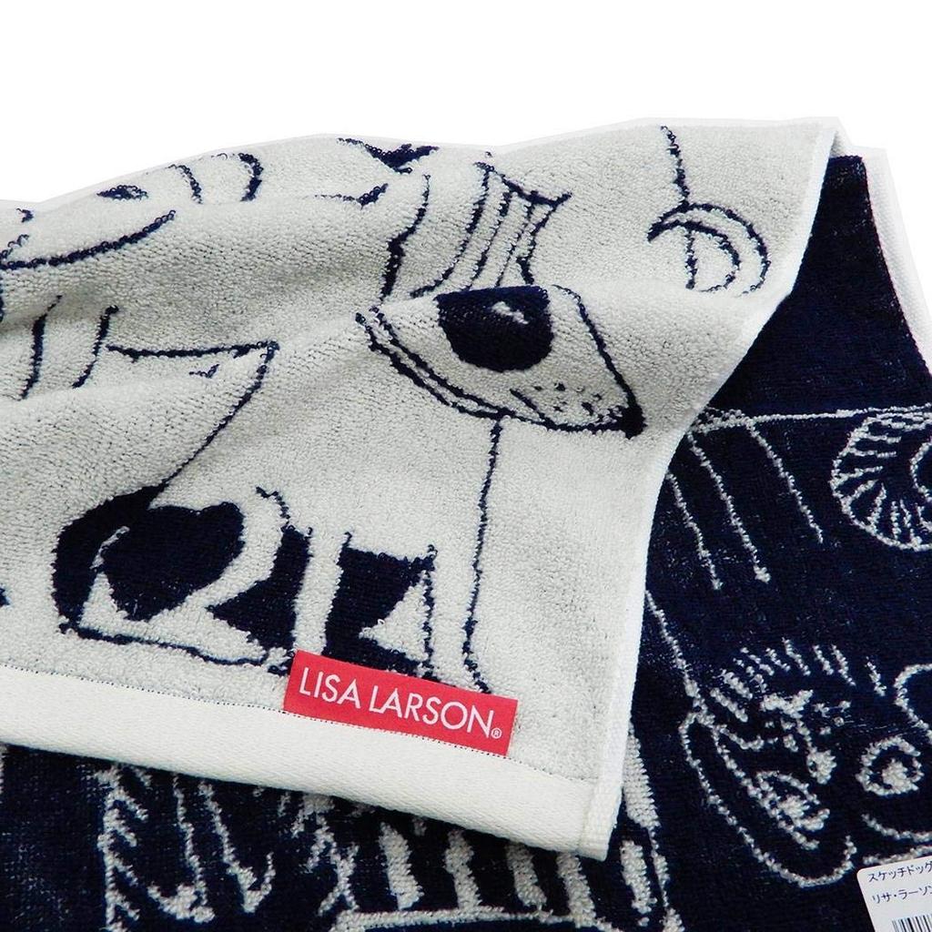 Marushin Lisa Larson Полотенце для ванны Sketch Dog Хлопок LISA LARSON Подарок на день рождения Товары 6805007700 100% для мам