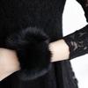 For Wool Coat & Jackets Warm Furry Wristbands Furry Wrist Cuff Arm Warmer Faux Fur Wrist Cuffs